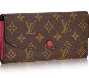全新Louis Vuitton M41943 Emilie Hot Pink Wallet
