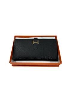 全新Hermès Bearn Epsom CC89 Noir Long Wallet